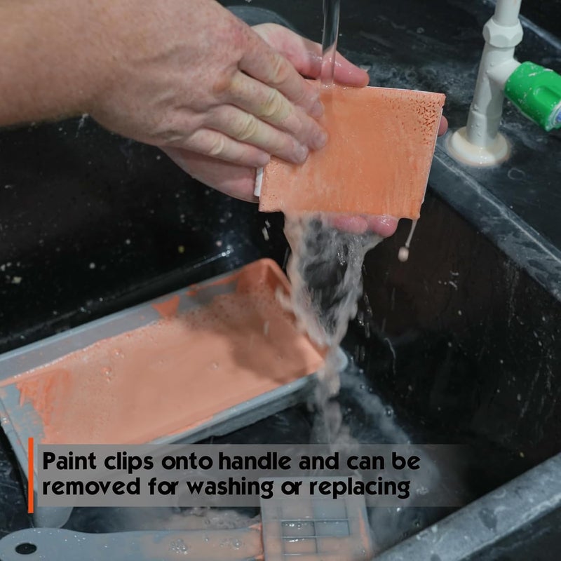 Rolling Dog 4" Reach-Behind Paint Pad - Paint Pad for Hard to Reach Places,for Behind Toilets, appliances and radiators - Image 5